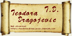Teodora Dragojević vizit kartica